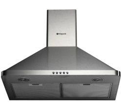 Hotpoint HHP75CM Chimney Cooker Hood - Stainless Steel